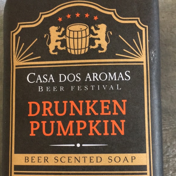 Drunken Pumpkin Beer Scented Soap Casa Dos Aromas 10.50oz Large Bar NWT Portugal - Picture 2 of 11